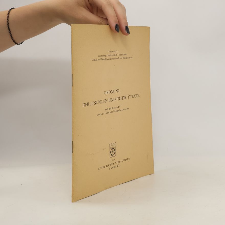 Collectif d'auteurs Ordnung der Lesungen und Predigttexte