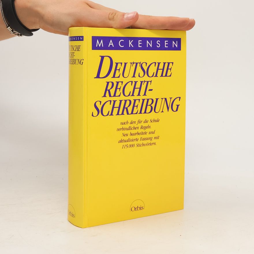 Lutz Mackensen Deutsche Rechtschreibung
