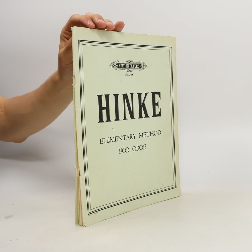 Gustav Adolf Hinke Elementary Method for Oboe