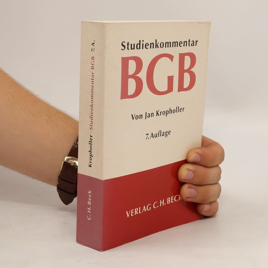 Jan Kropholler Bürgerliches Gesetzbuch
