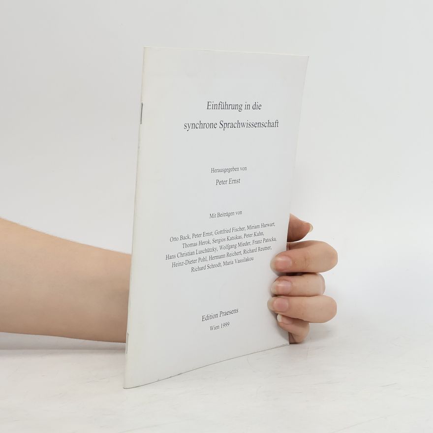 Peter Ernst Einführung in die synchrone Sprachwissenschaft
