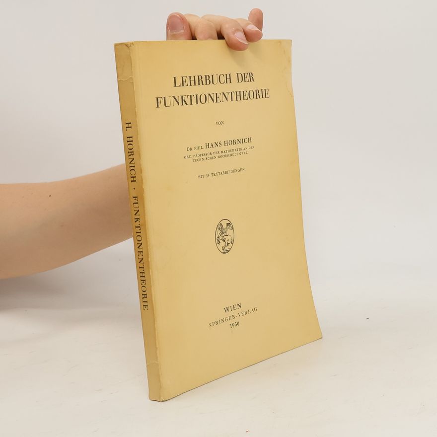 Hans Hornich Lehrbuch der Funktionentheorie