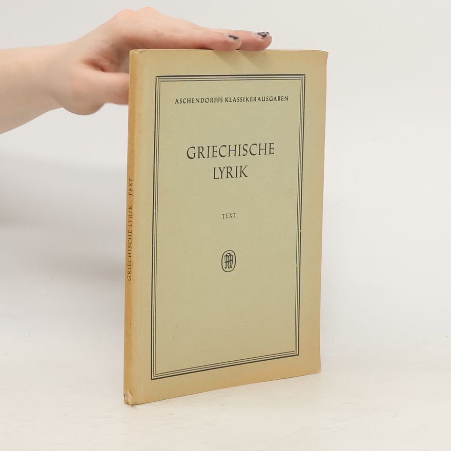 Kolektív autorov Griechische Lyrik