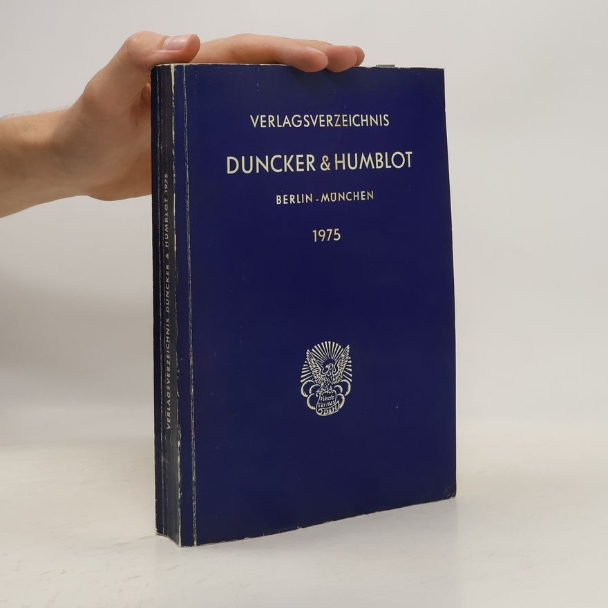 Autorenkollektiv Verlagsverzeichnis Duncker & Humblot