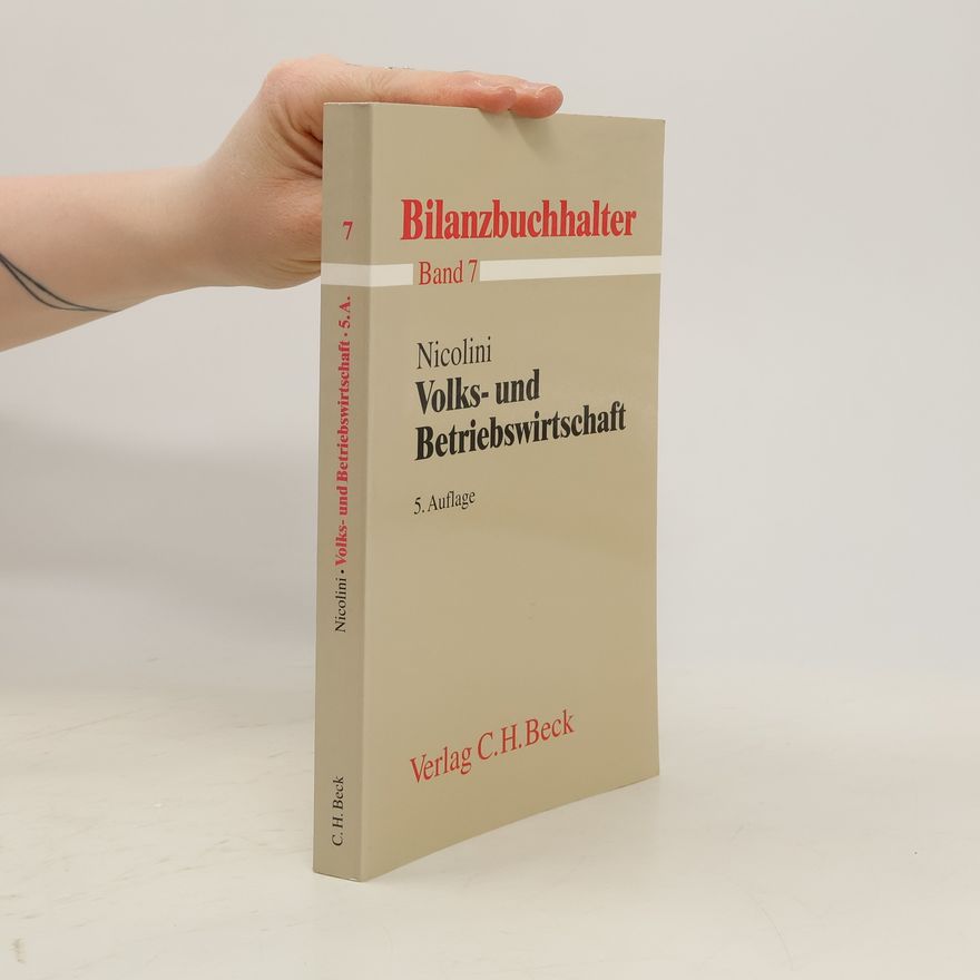 Hans J. Nicolini Volks- und Betriebswirtschaft