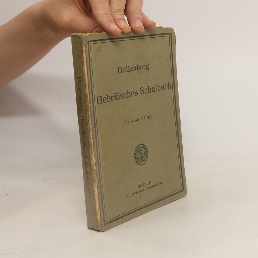 Wilhelm Adolf Hollenberg Hebräisches Schulbuch