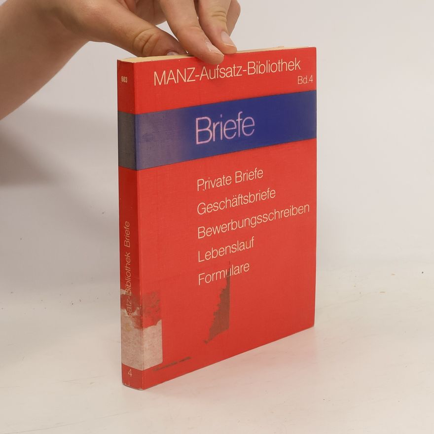 Benno Feurer Manz-Aufsatz-Bibliothek. Bd. 4 Briefe