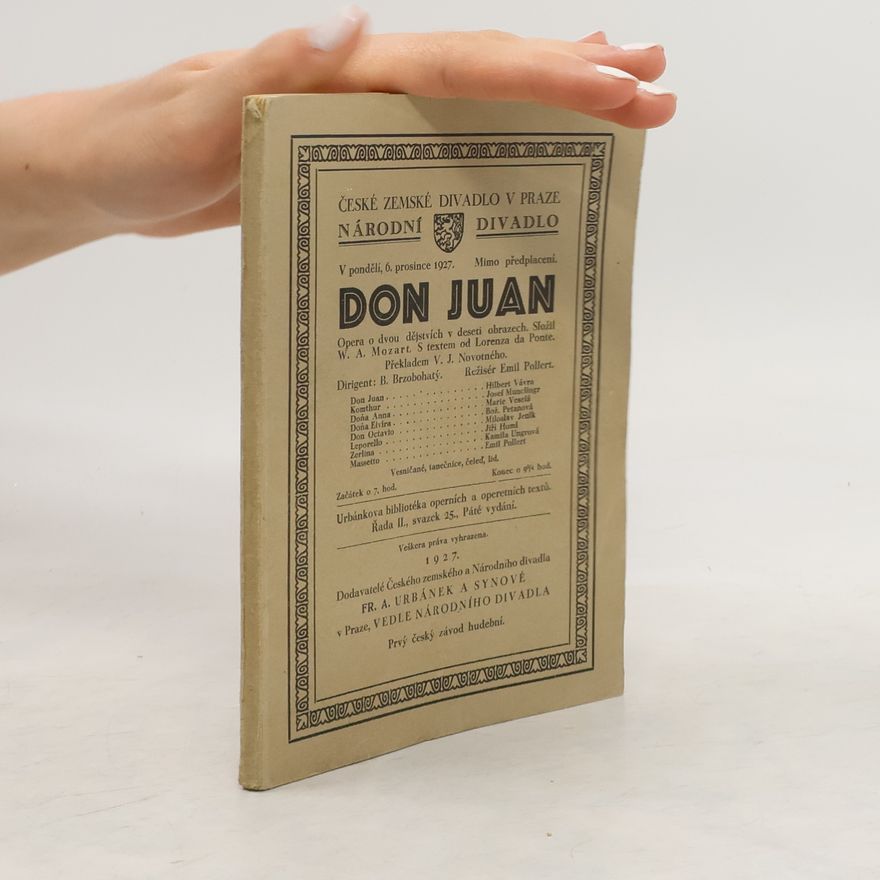 Wolfgang Amadeus Mozart Don Juan