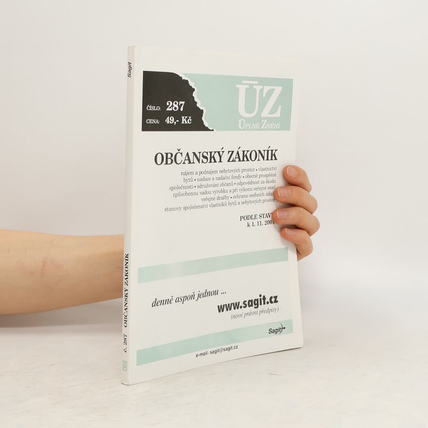 Various authors Občanský zákoník. Číslo 287