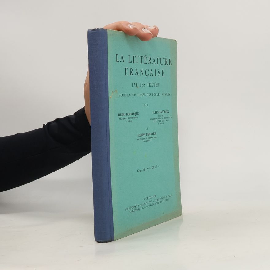 Jules Bartošek La littérature française