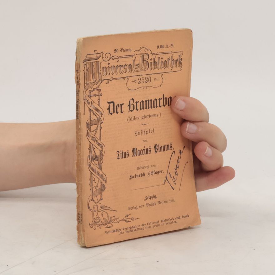 Plautus Der Bramarbas