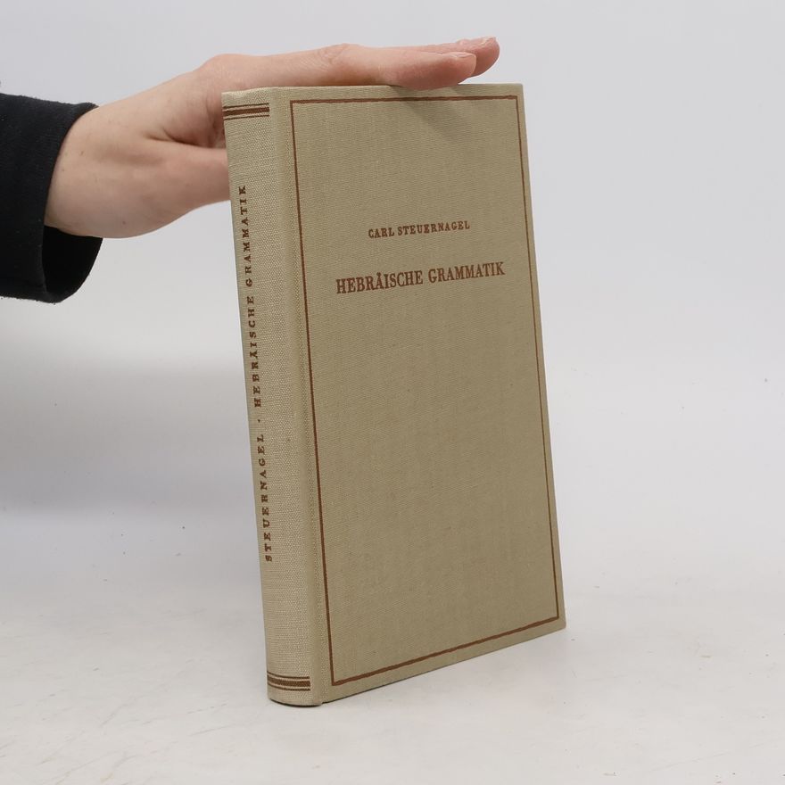 Carl Steuernagel Hebräische Grammatik