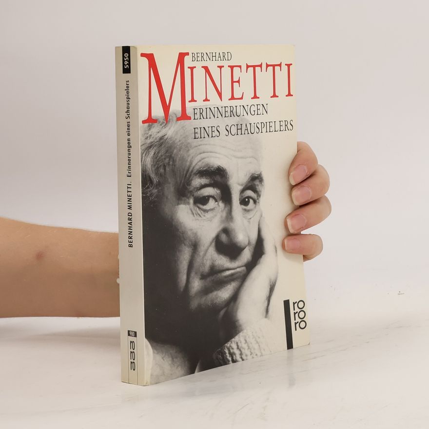 Bernhard Minetti Erinnerungen eines Schauspielers