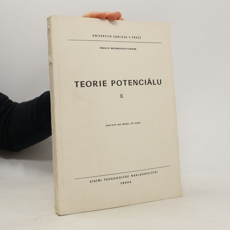 Ivan Netuka Teorie potenciálu II