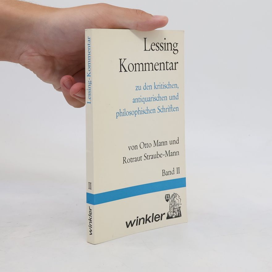 Rotraut Straube-Mann Lessing Kommentar II.