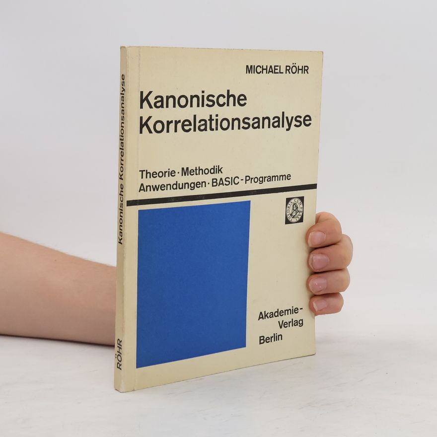 Michael Rohr Kanonische Korrelationsanalyse