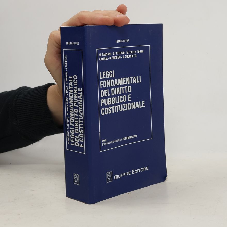 Mario Bassani Leggi fondamentali del diritto pubblico e costituzionale