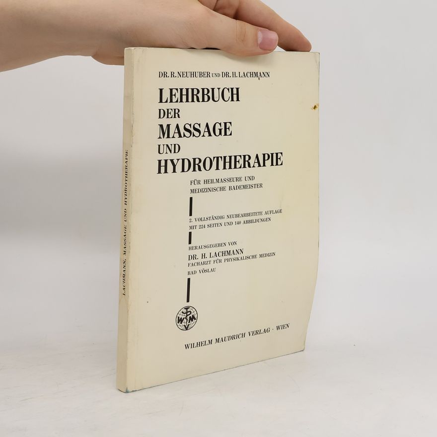 Hugo Lachmann Lehrbuch der Massage und Hydrotherapie