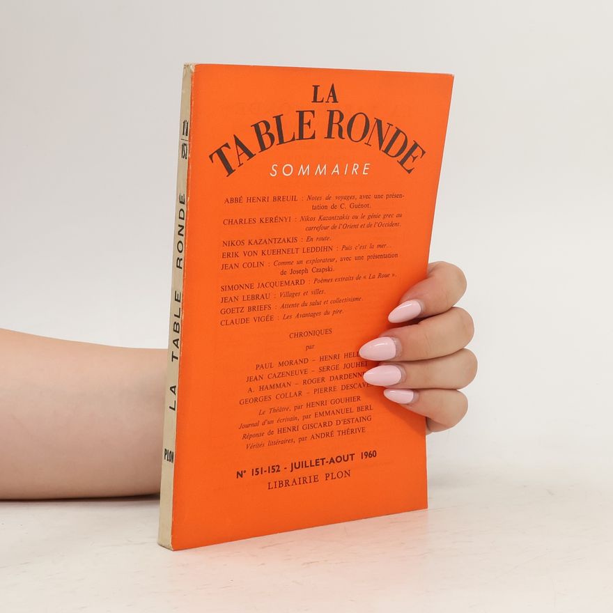 Auteurscollectief La table ronde 151-152