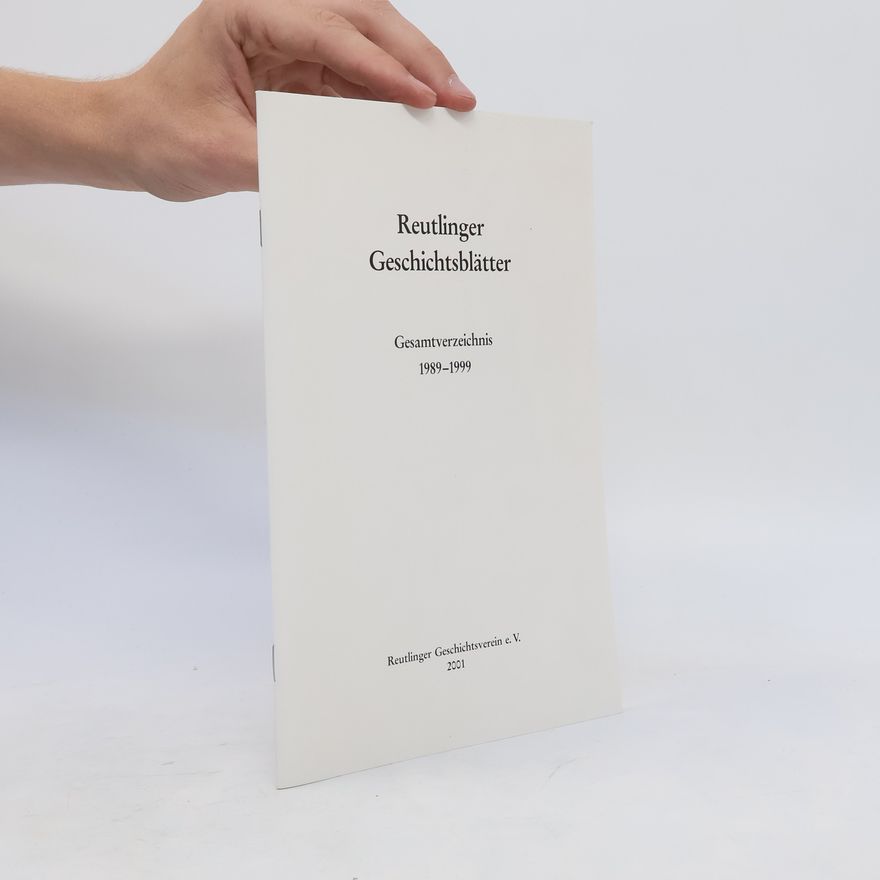 Various authors Reutlinger Geschichtsblätter 1989-1999