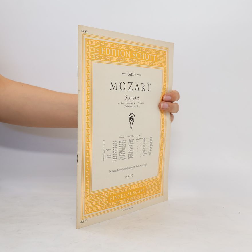 Wolfgang Amadeus Mozart Mozart. Sonate