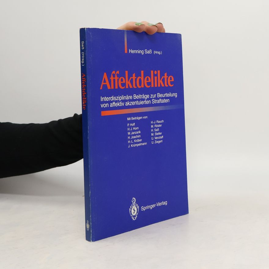 Henning Saß Affektdelikte