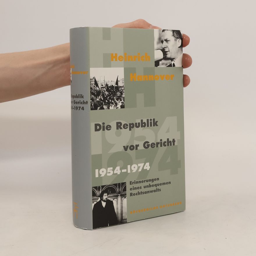 Heinrich Hannover Die Republik vor Gericht