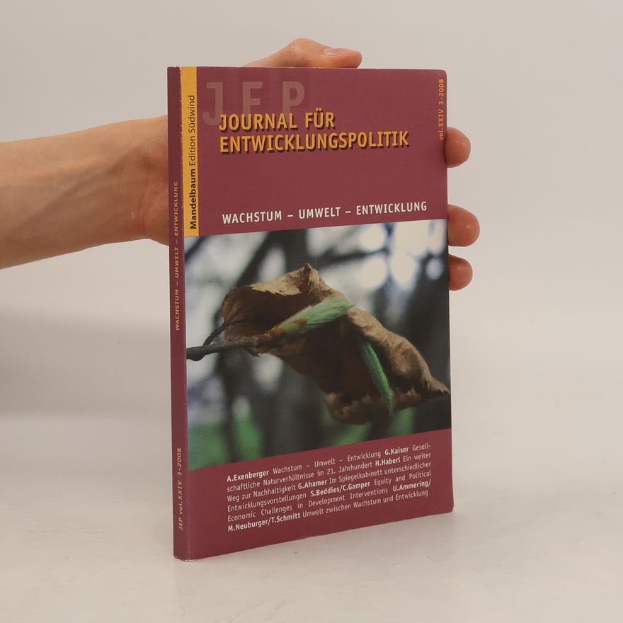 Andreas Exenberger Journal für Entwicklungspolitik 3/2008. Wachstum - Umwelt - Entwicklung