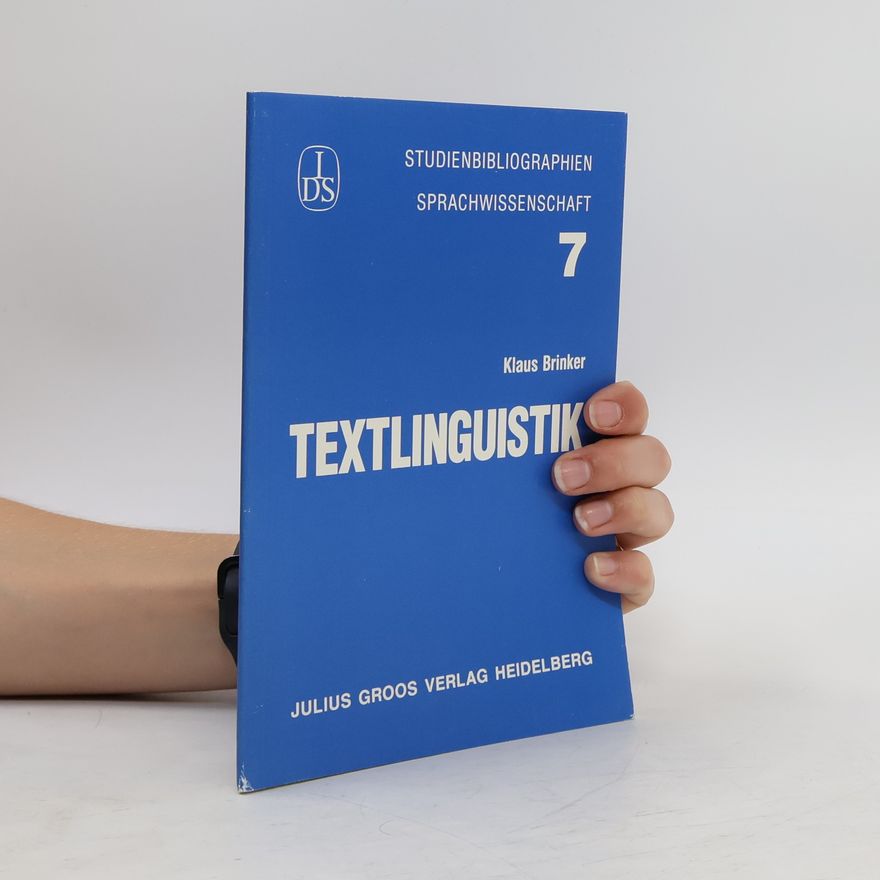 Klaus Brinker Textlinguistik