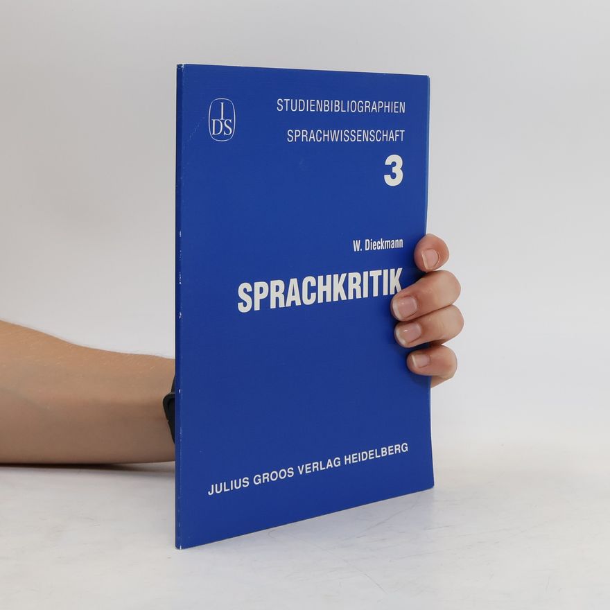 Walther Dieckmann Sprachkritik