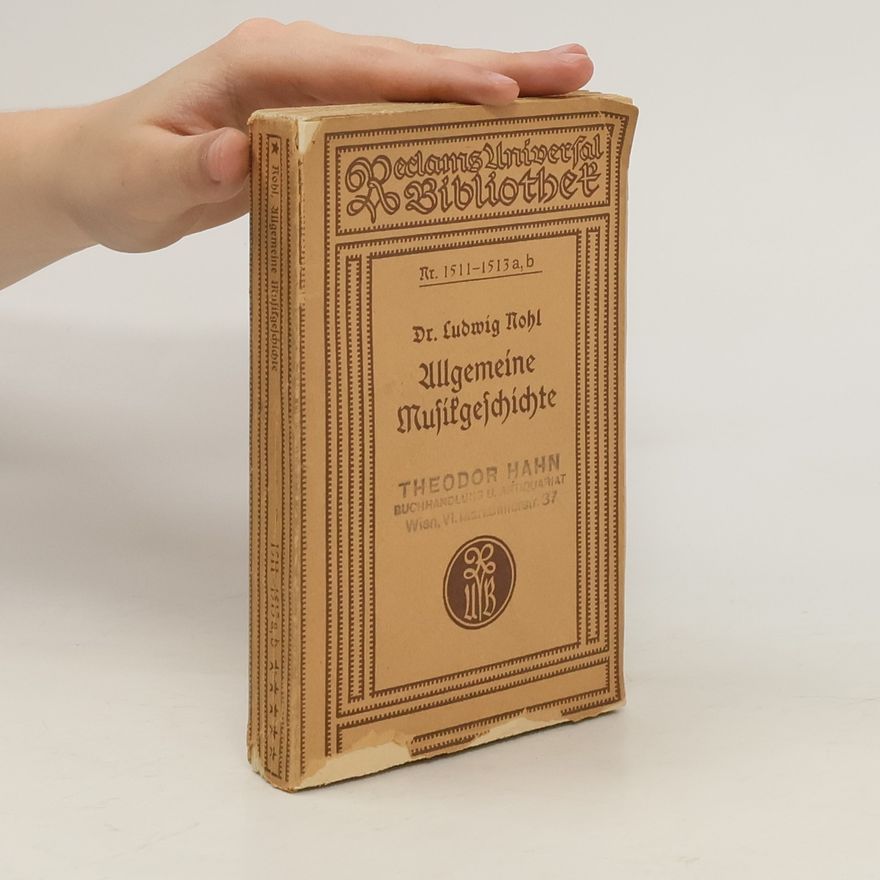 Ludwig Nohl Allgemeine Musikgeschichte
