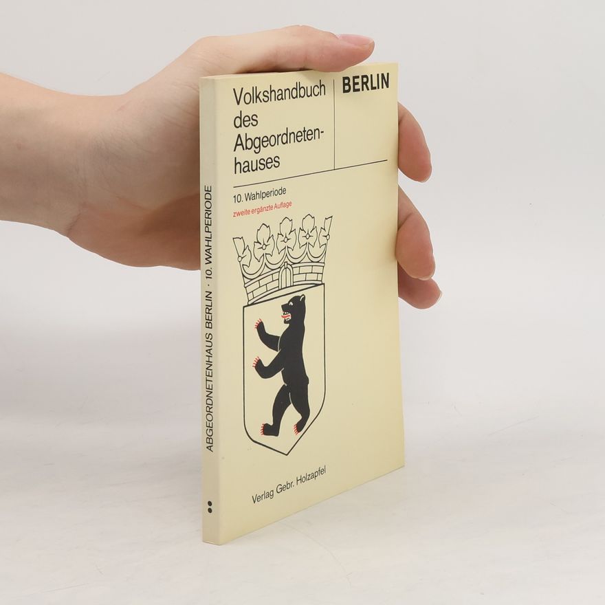 AA.VV. Volkshandbuch des Abgeordnetenhauses