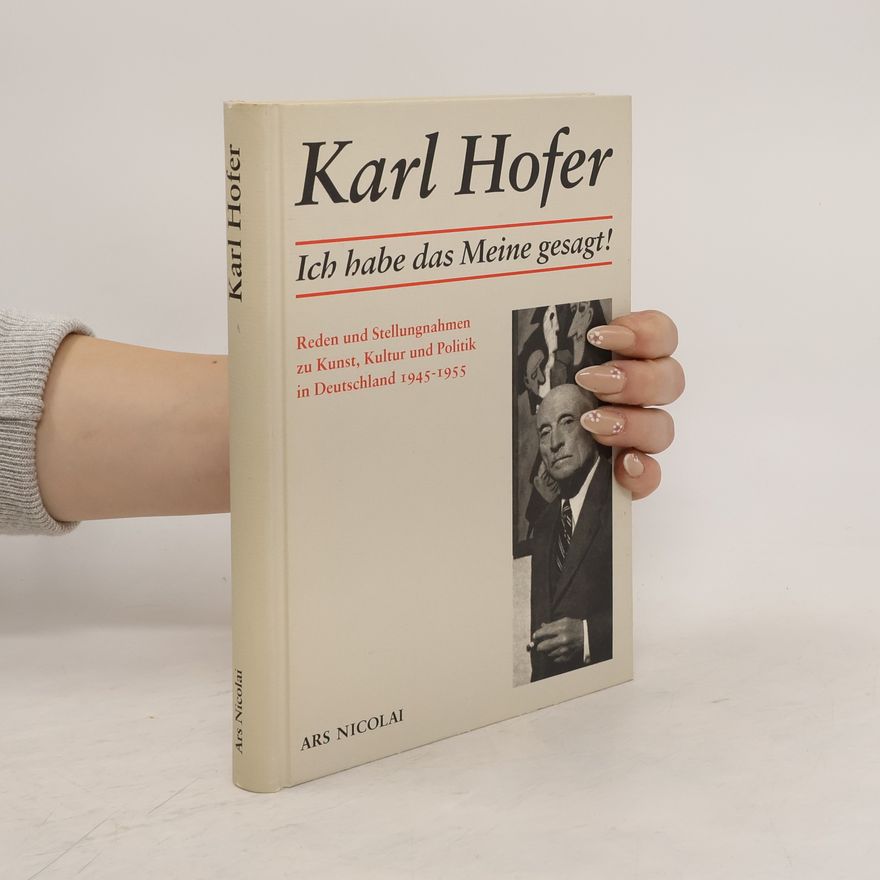 Karl Hofer Ich habe das Meine gesagt!