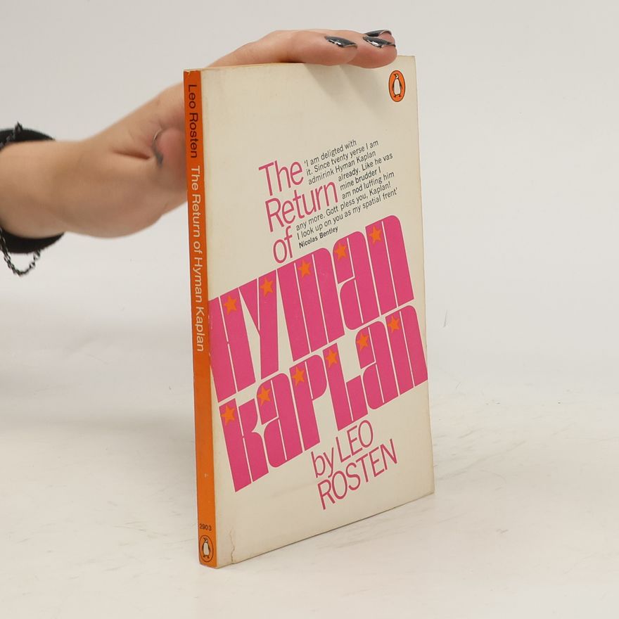 Howard Jacobson The Return of Hyman Kaplan