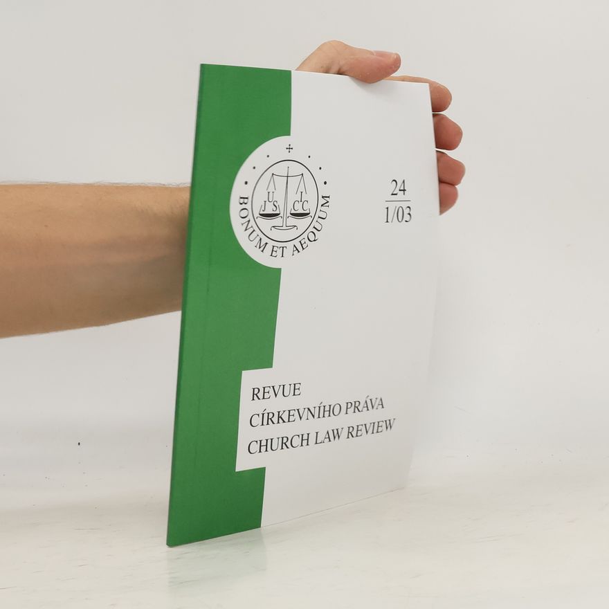 Autorenkollektiv Revue církevního práva 24. 1/03