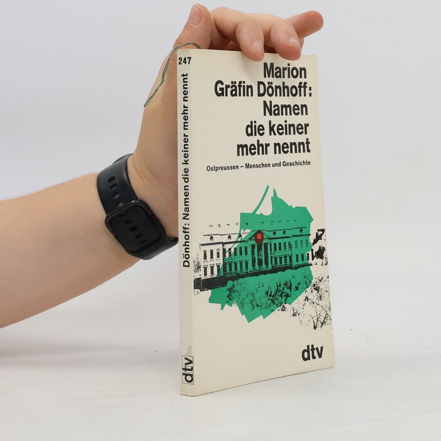Marion Dönhoffová Namen die keiner mehr nennt