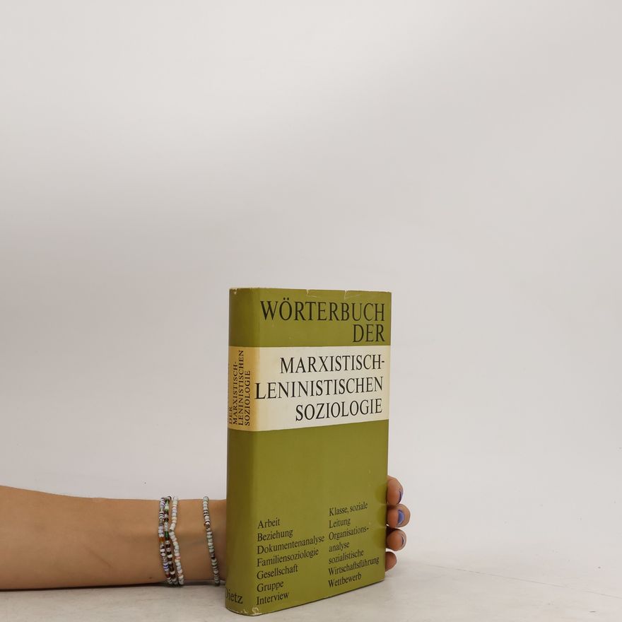 Various authors Wörterbuch der Marxistisch-Leninistischen Soziologie
