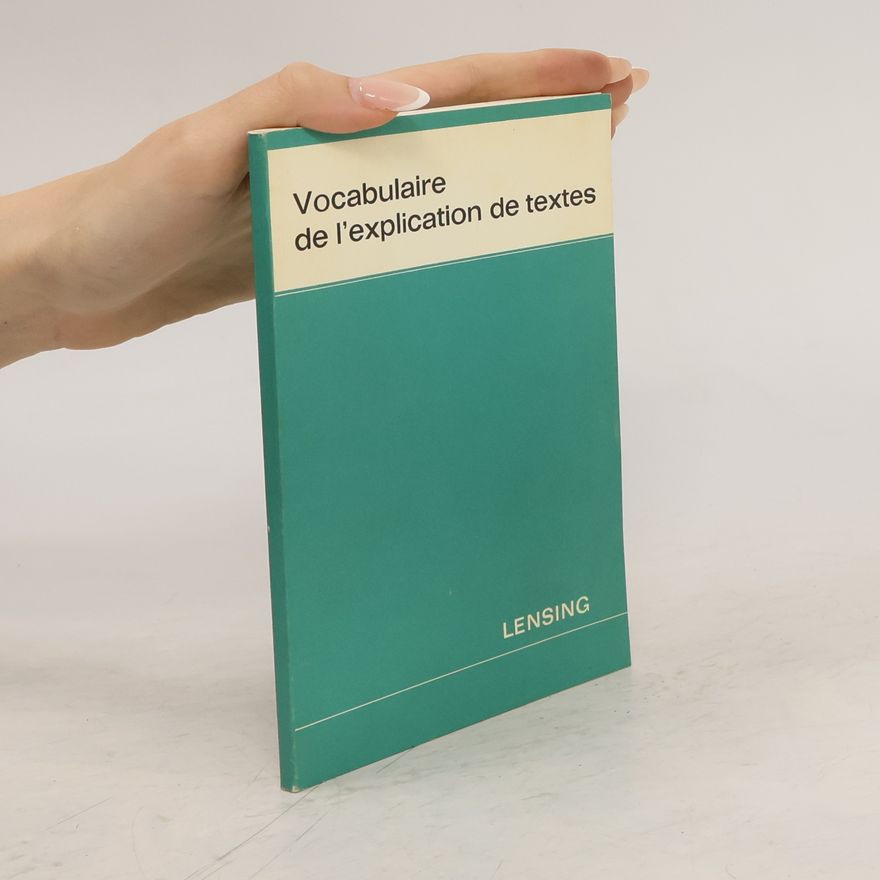 Kolektív autorov Vocabulaire de l'explication de textes