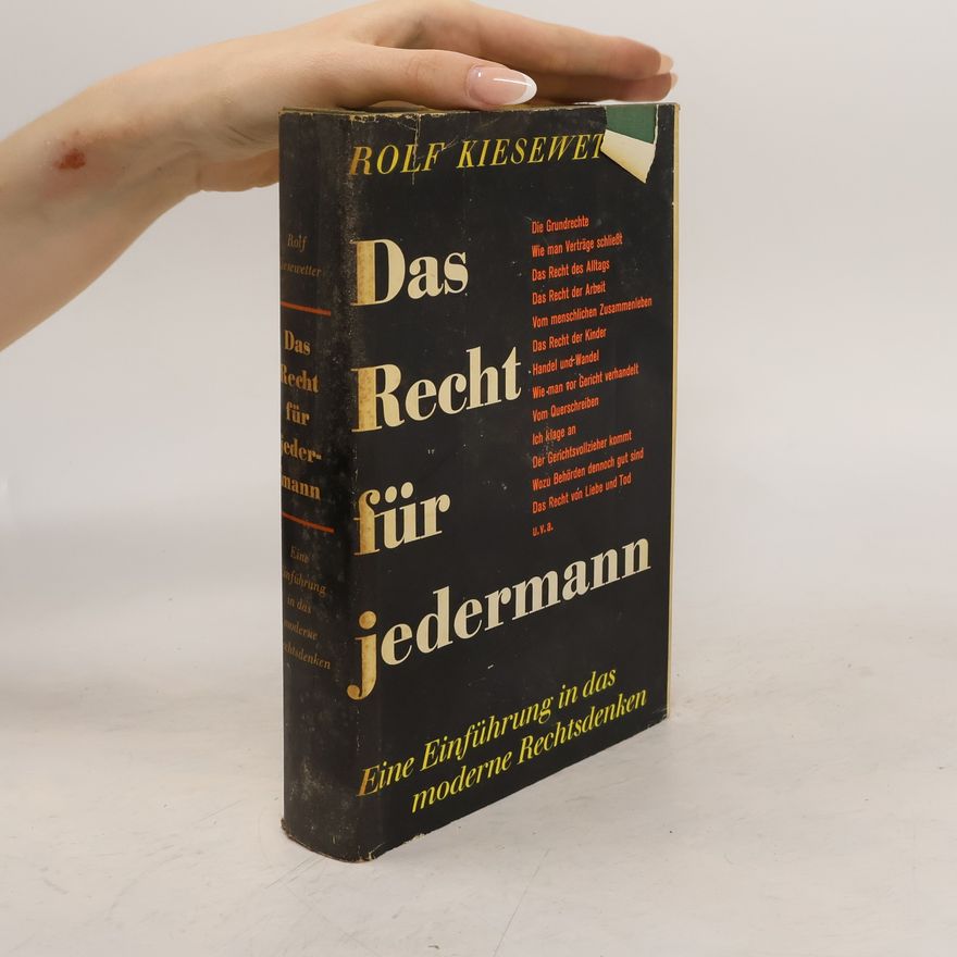 Rolf Kiesewetter Das Recht für jedermann