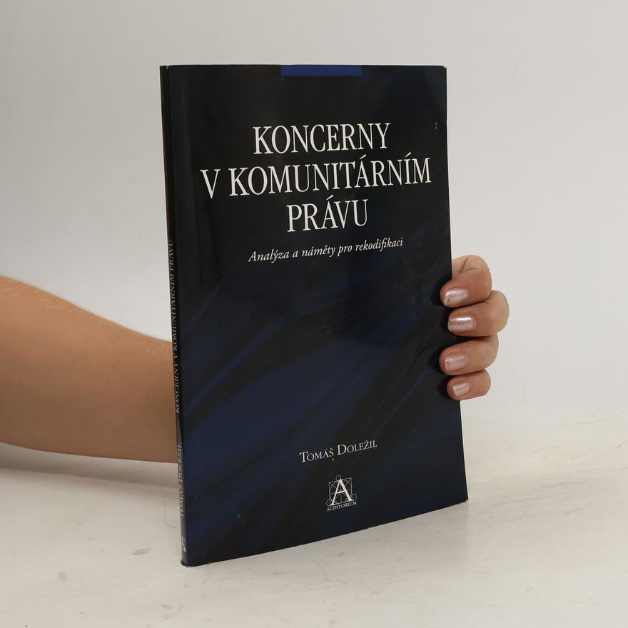 Tomáš Doležil Koncerny v komunitárním právu