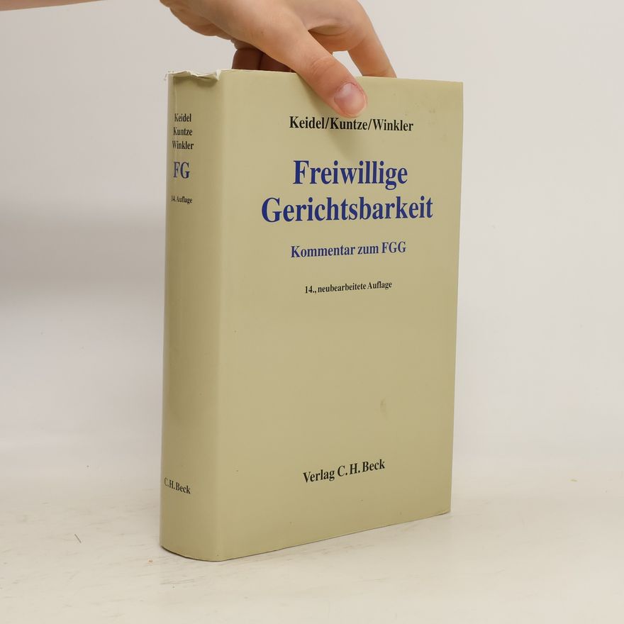Theodor Keidel Freiwillige Gerichtsbarkeit