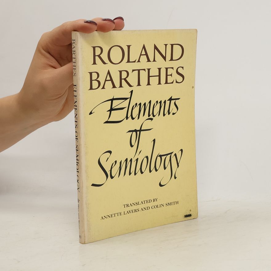 Roland Barthes Elements of Semiology