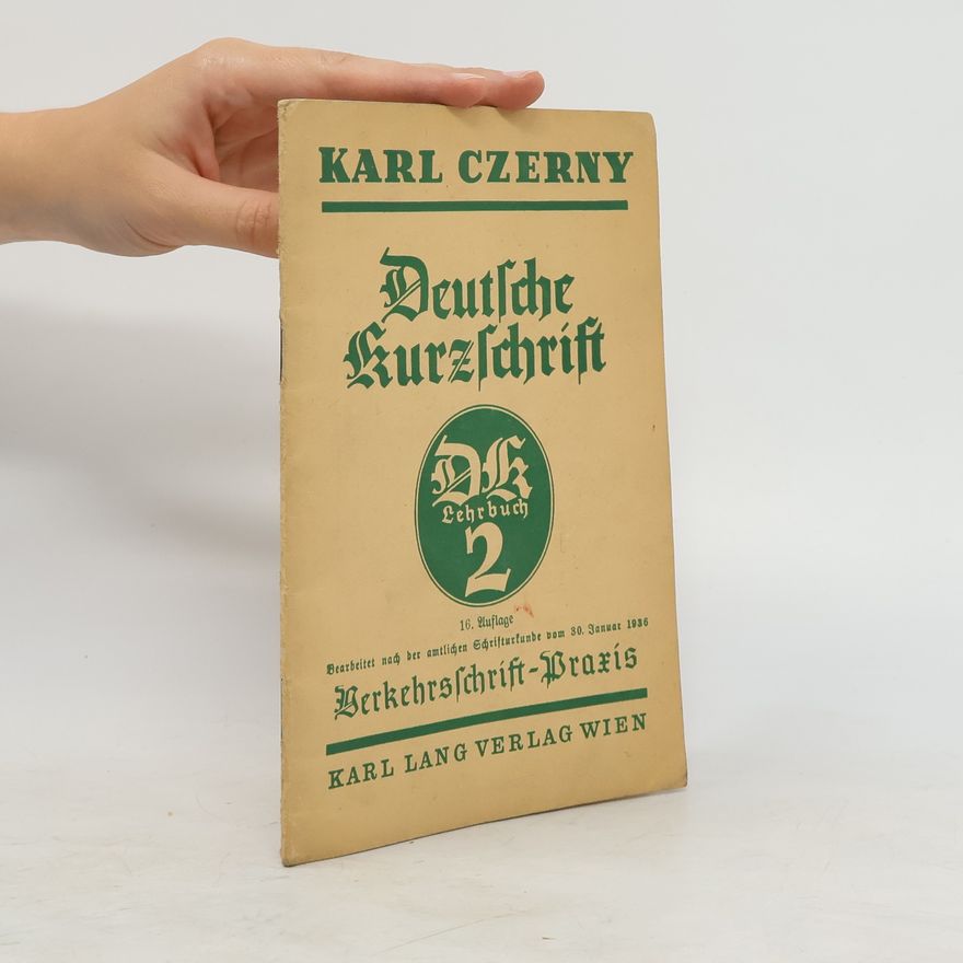 Carl Czerny Deutsche Kurzschrift