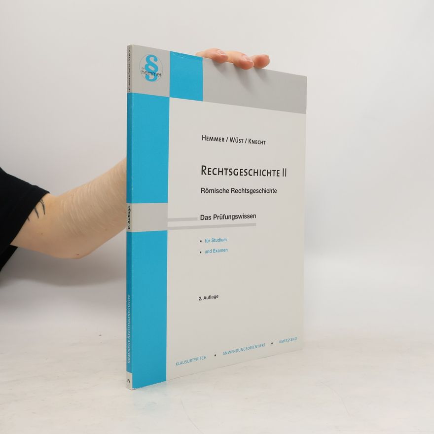 Karl-Edmund Hemmer Rechtsgeschichte