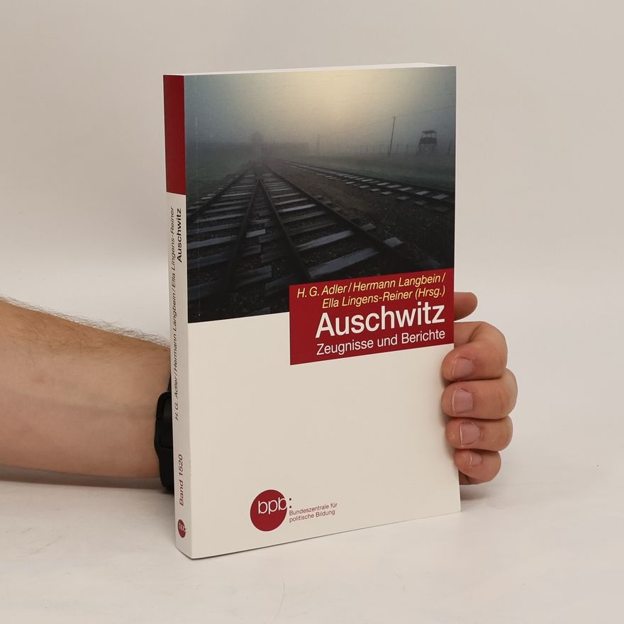 Hans Günther Adler Auschwitz