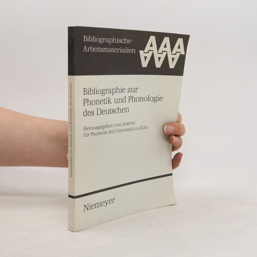 Frank Schindler Bibliographie zur Phonetik und Phonologie des Deutschen