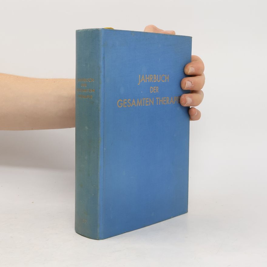 Collectif d'auteurs Jahrbuch der gesamten Therapie 1957