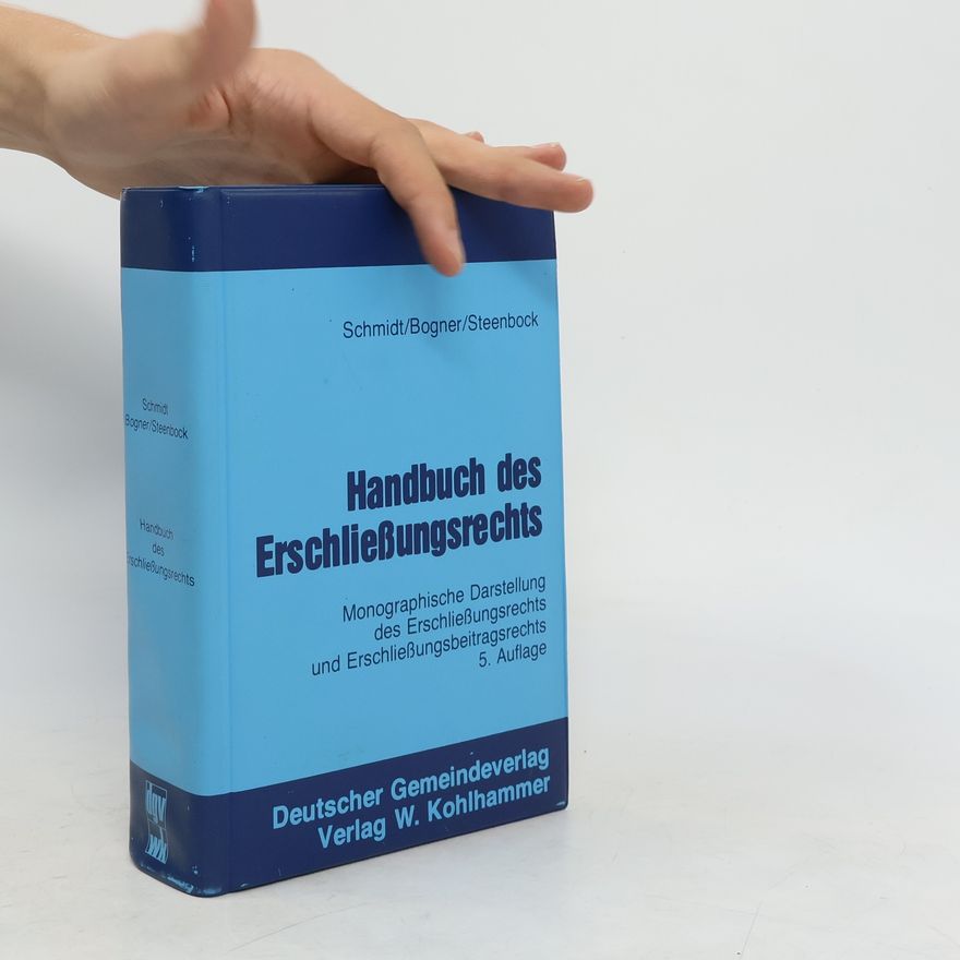 Johannes Schmidt-Tophoff Handbuch des Erschliessungsrechts