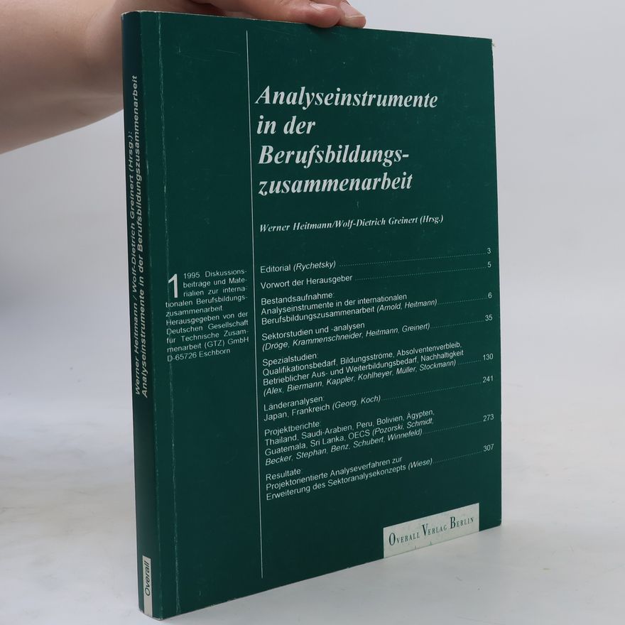 Werner Heitmann Analyseinstrumente in der Berufsbildungszusammenarbeit