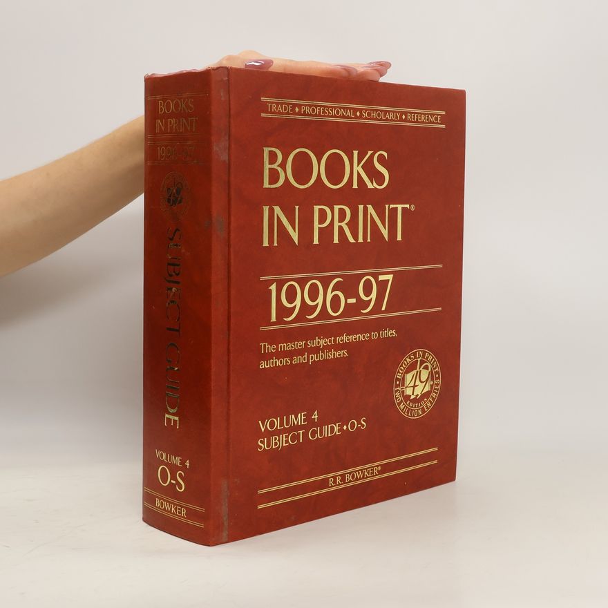 Autorenkollektiv Books in Print, 1996-97. Volume 4